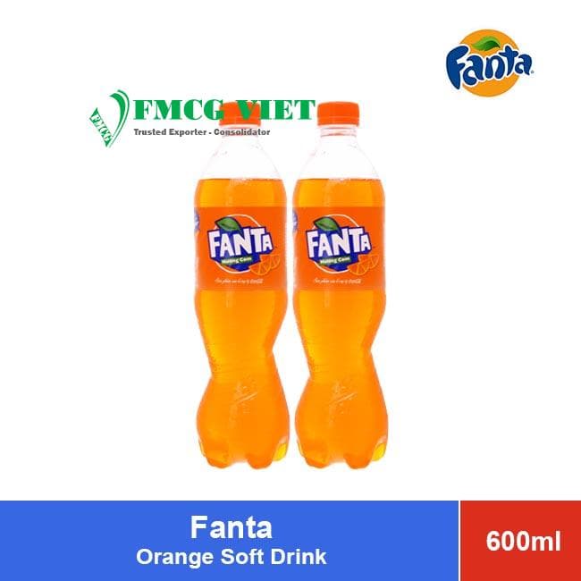 Fanta Orange Soft Drink Bottle 600ml x 24 Bottles wholesale product