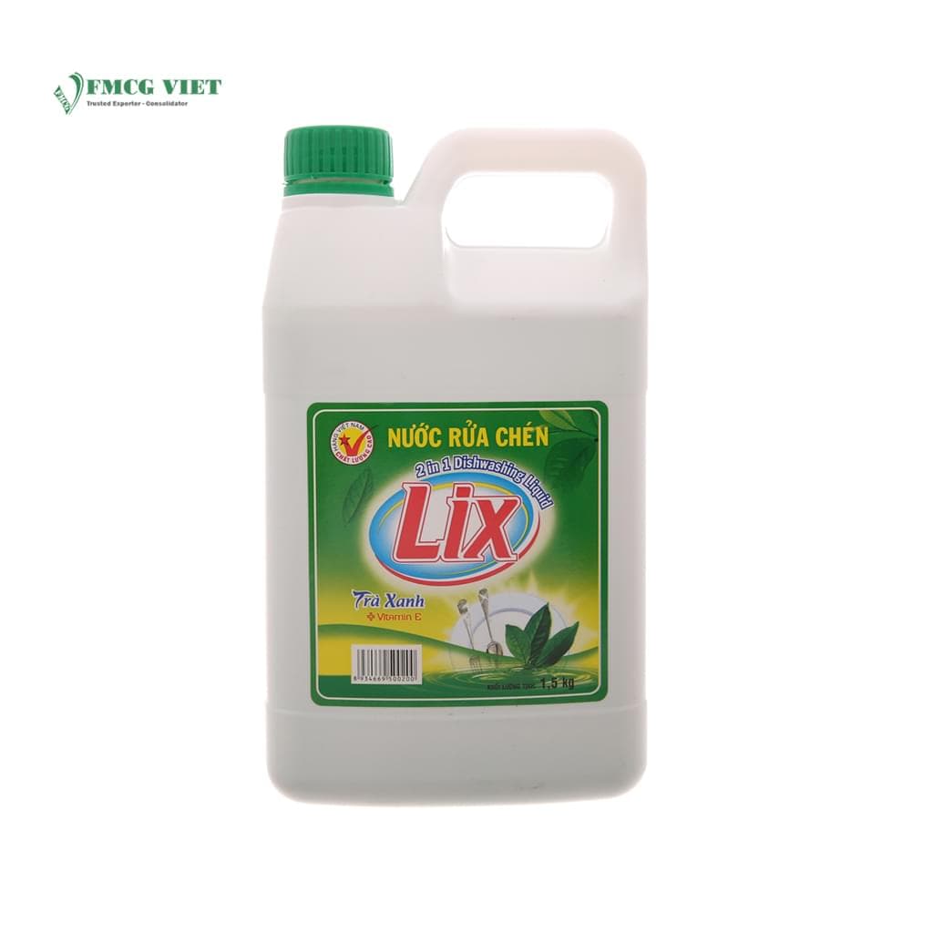 LIX Dishwashing Bottle 1.5Kg Concentrate Green Tea wholesale product