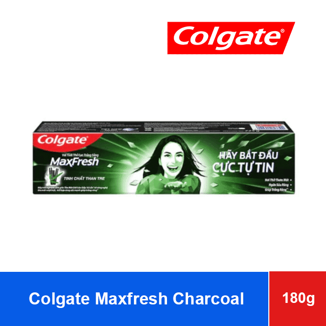 Colgate Maxfresh Charcoal Toothpaste 180g – Super whitening wholesale product