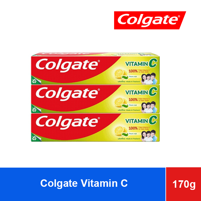 Colgate Vitamin C Toothpaste 170g x 48 Tubes wholesale product