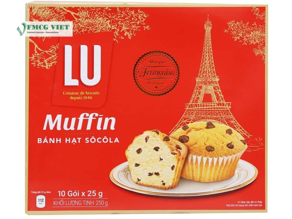 Lu Muffin Cookie Box 250g Chocolate Kernel 10pcs x8 wholesale product