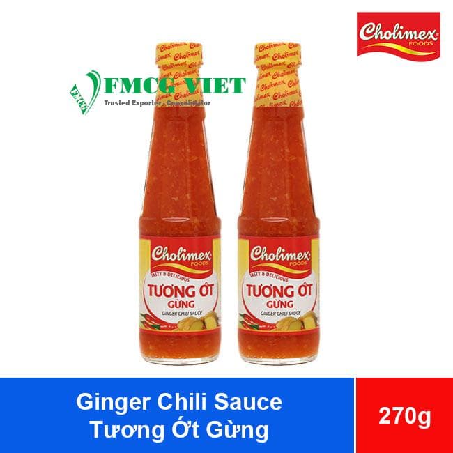 Cholimex Ginger Chili Sauce Glass 270g x 24 Glass Bottles (Tương Ớt Gừng Cholimex Chai Thủy Tinh) wholesale product