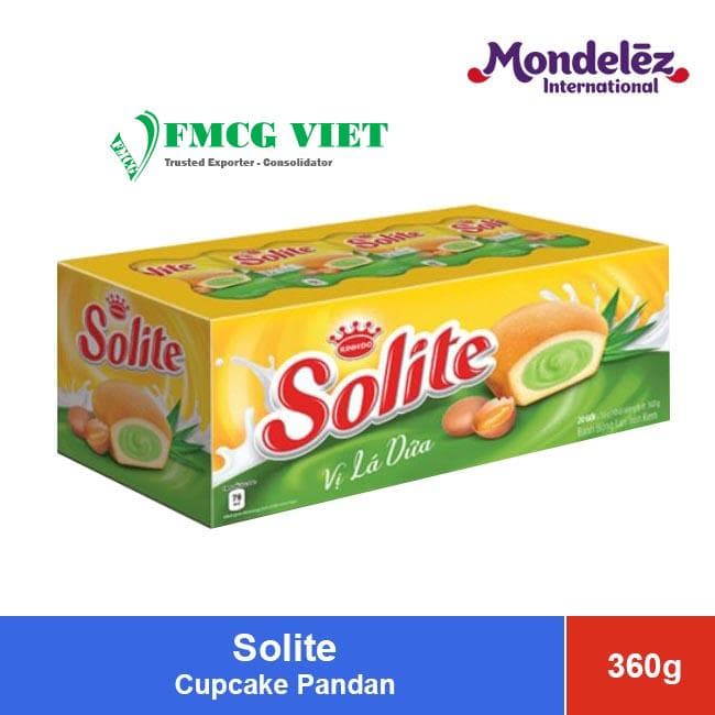 Solite Cupcake Milk Egg Pandan 360g x 12 Trays wholesale product