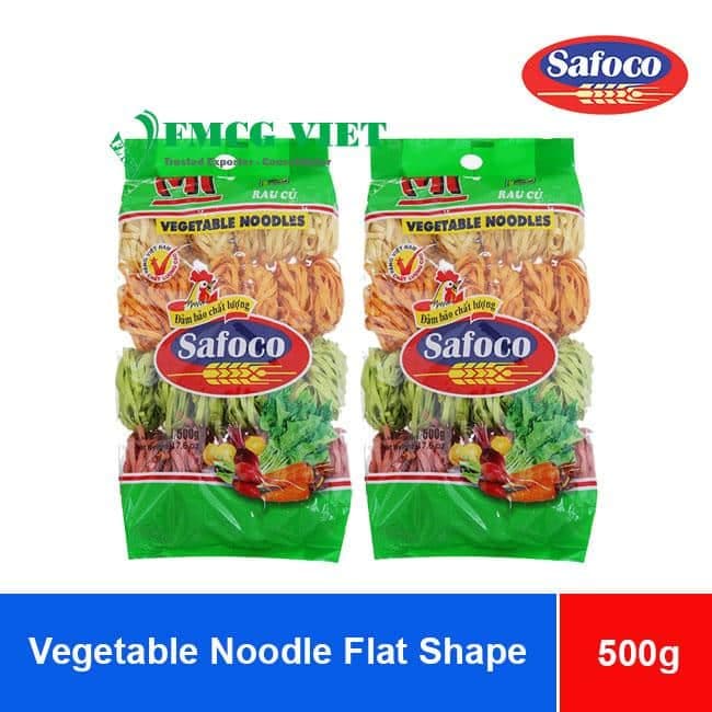 Safoco Vegetable Noodle Flat Shape 500g x 20 Bags wholesale product