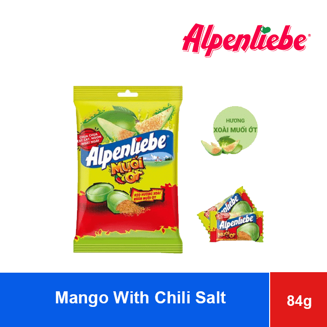 Alpenliebe Mango With Chili Salt Mixed Flavor Candy 84g x 45 Bag wholesale product