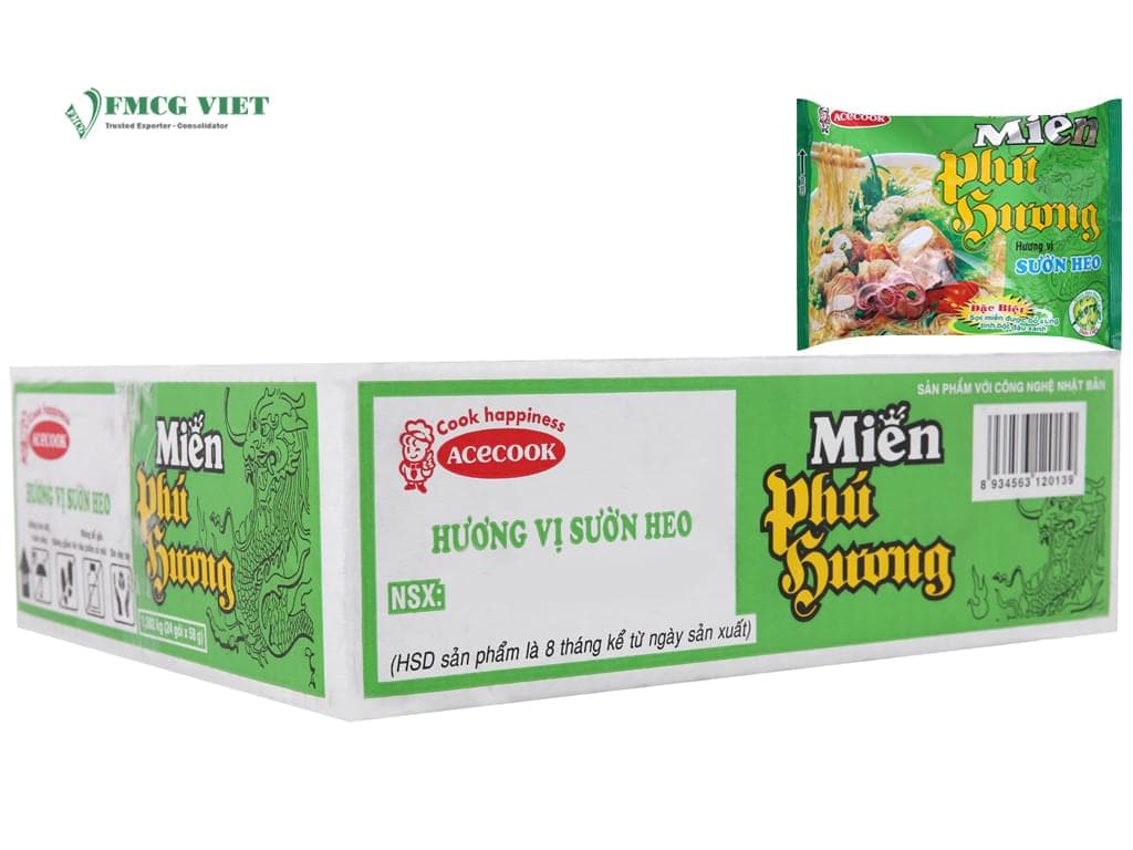 Phu Huong Instant Vermicelli Bag 58g Beef Pork x24 wholesale product