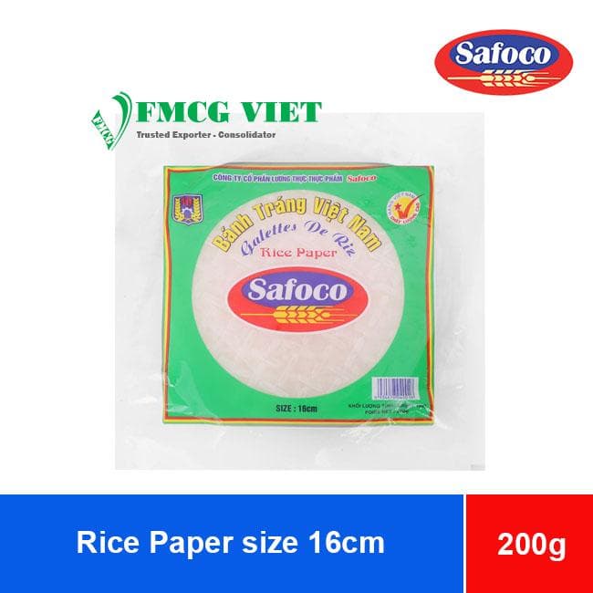 Safoco Rice Paper size 16cm 200g x 30 Bags wholesale product