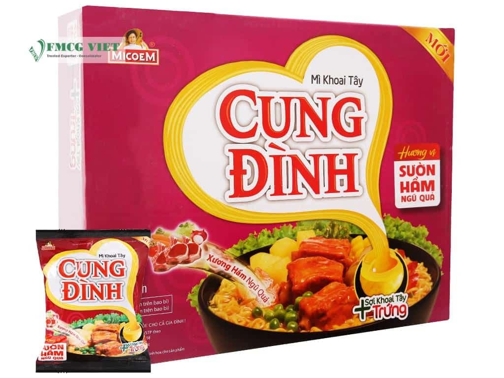 Cung Dinh Instant Noodles Steamed Beef Bag 80g x30 wholesale product