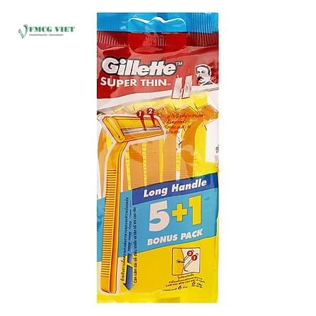 Gillette Super Thin Razor II Bag Pack 6 wholesale product