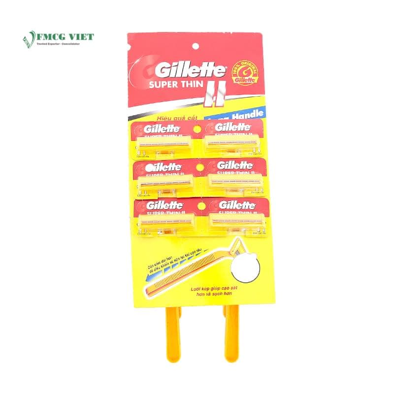 Gillette Super Thin Razor II Sheet Pack 6 wholesale product