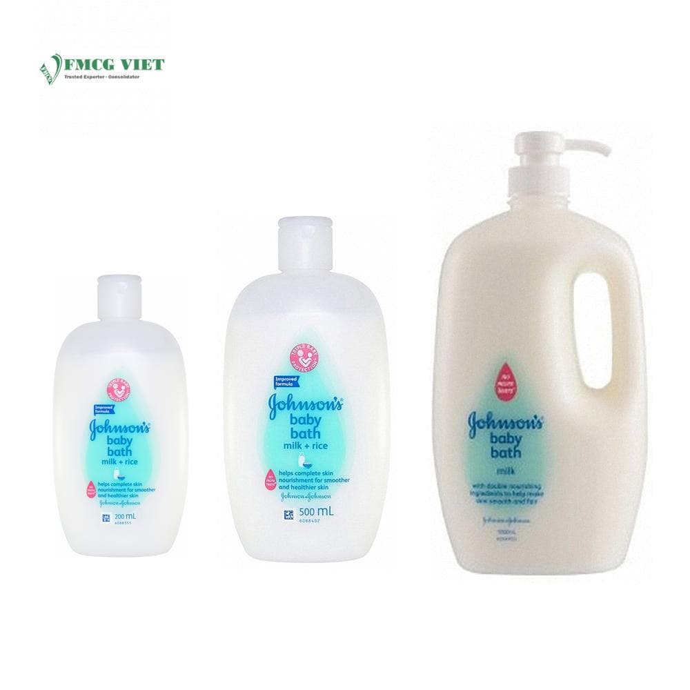 Jonhson Baby Bath Milk & Rice Bottle 200ml 500ml 1000ml wholesale product