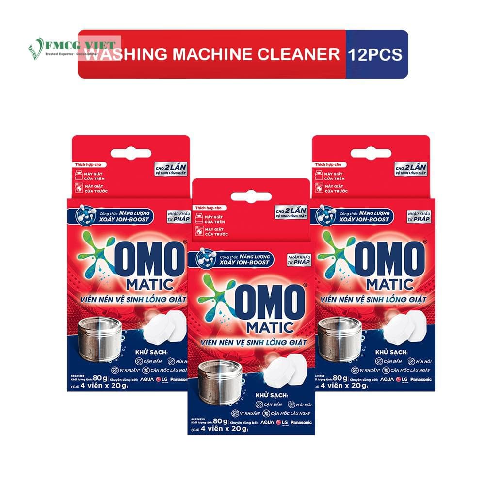 Omo Matic Washing Machine Cleaner Powder Tablet 80G 12pcs wholesale product