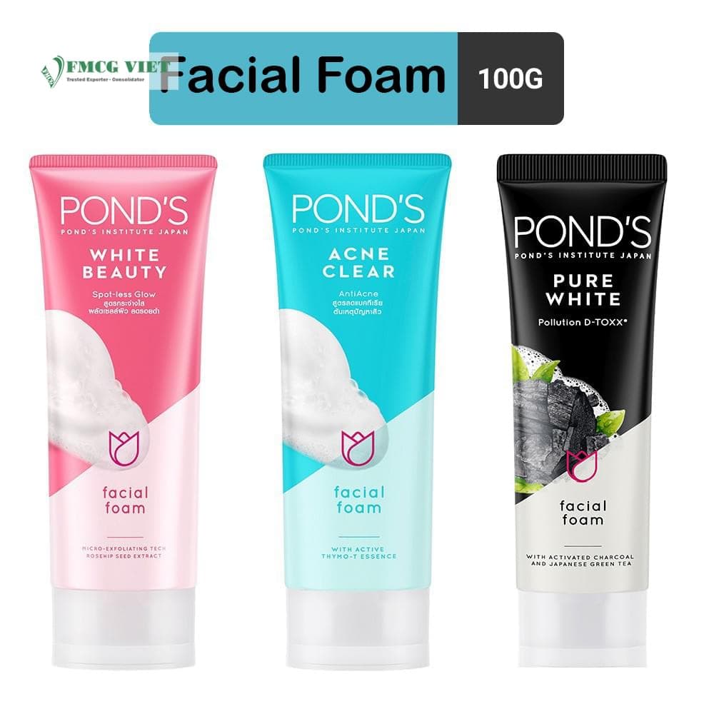 Pond’s Facial Foam Tube 100ml x12 All Variants (VN) wholesale product