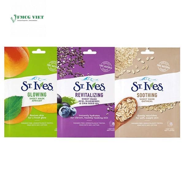 ST.Ives Sheet Mask Revitalizing Soothing Glowing Box 23ml wholesale product