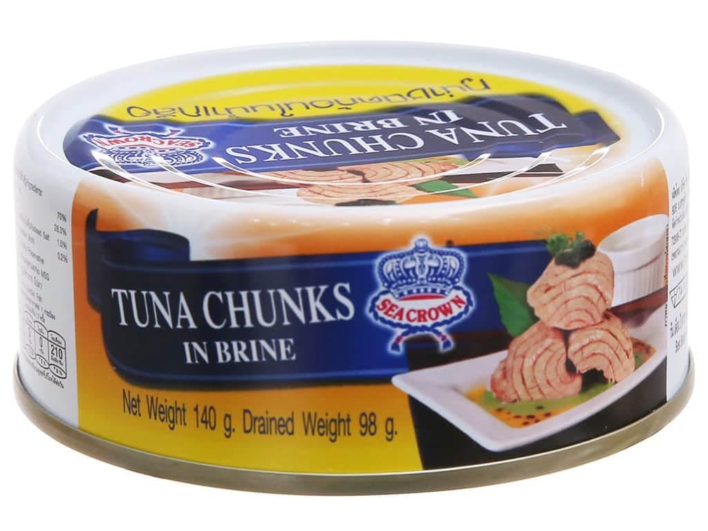 SeaCrown Tuna Chunks in Brine Canned Food 140g wholesale product