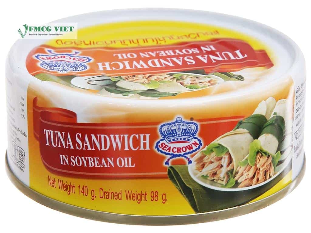Seacrown Tuna Sandwich in Soyabean Oil Canned Food 140g wholesale product