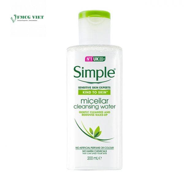 Simple Micellar Water Toner Bottle 200ml SB x36 UK wholesale product
