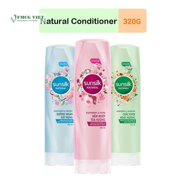 Sunsilk Hair Conditioner Bottle 320g Naturals All Variants x12 (VN) wholesale product