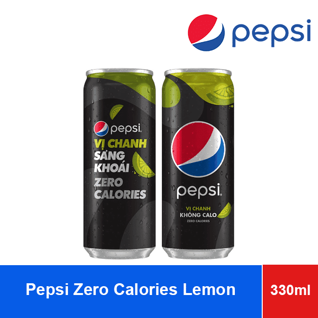 Pepsi Zero Calories Lemon Soft Drink 320ml x 24 Cans wholesale product