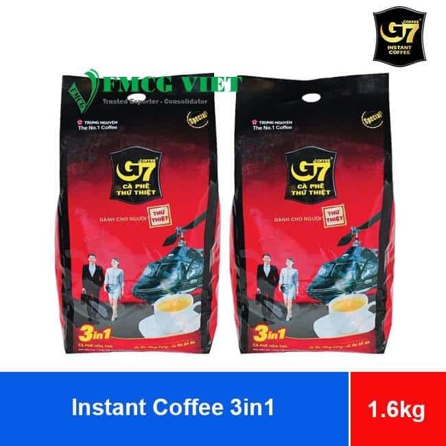 Trung Nguyen G7 Instant Coffee 3in1 Bag 100 Sachets (100 sticks) wholesale product