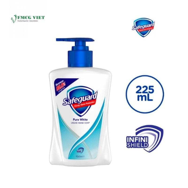 Safeguard Liquid Hand Soap Pure White Bottle 225ML x 24 wholesale product