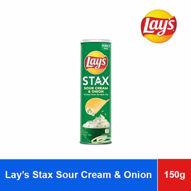 Lay’s Stax Potato Chips Snack Sour Cream & Onion 150g x 14 Jars wholesale product