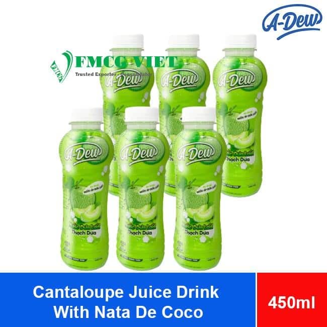 Lai Phu A-Dew Cantaloupe Juice Drink With Nata De Coco 450ml x 24 Bottles wholesale product