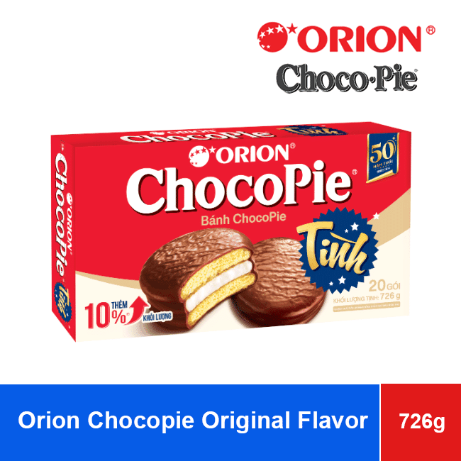 Orion Chocopie Original Flavor 726g (36.3g x 20 packs) x 8 Boxes wholesale product