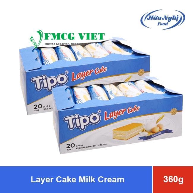 Tipo Milk Cream Layer Cake 360g x 12 Boxes wholesale product