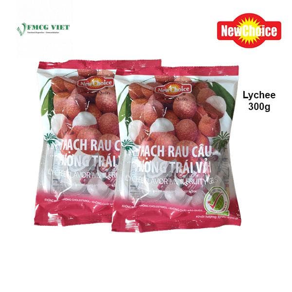 Mini Fruity Gels (Jelly) Lychee Flavor 300g x 12 Bags wholesale product