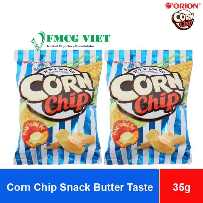 Orion Corn Chip Snack Butter Taste 35g x 80 Bags wholesale product