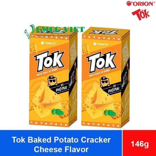 Orion Tok Baked Potato Cracker – Cheese Flavor 146g x 5 Boxes wholesale product