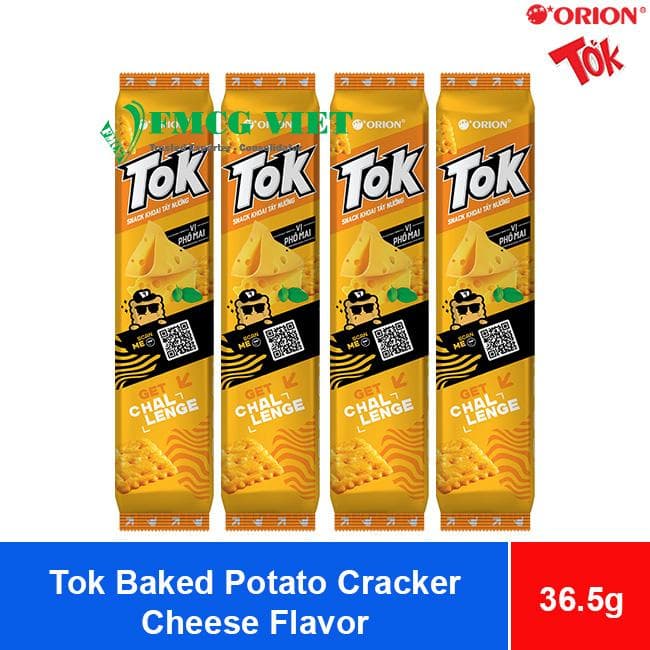 Orion Tok Baked Potato Cracker – Cheese Flavor 36.5g x 20 Bags wholesale product