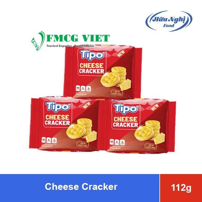 TIPO Cheese Cracker 112g x 24 Bags wholesale product