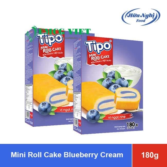 Tipo Mini Roll Cake Blueberry Yogurt Cream 180g x 24 Boxes wholesale product