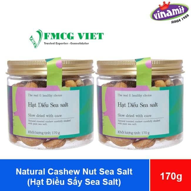 Vinamit Natural Cashew Nut Sea Salt 170g x 50 Jars wholesale product