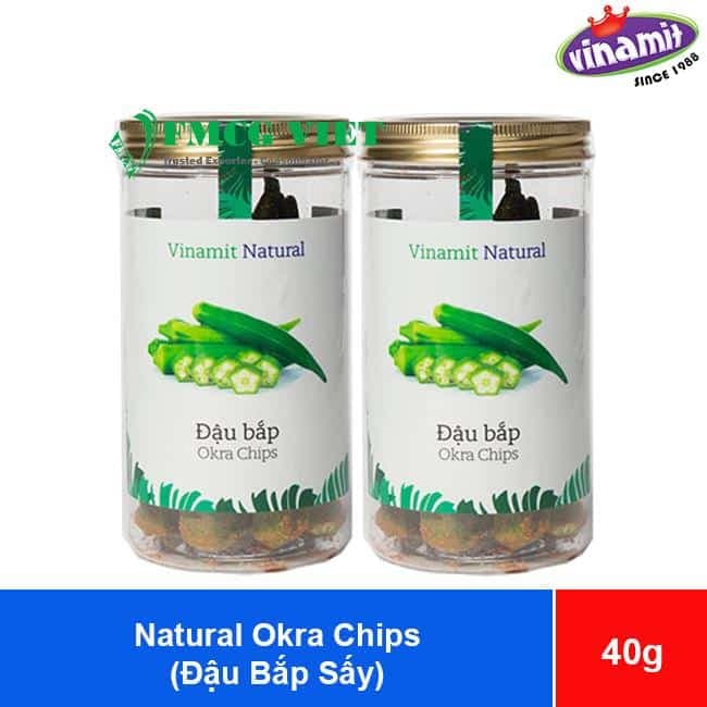Vinamit Natural Okra Chips 40g x 30 Jars wholesale product