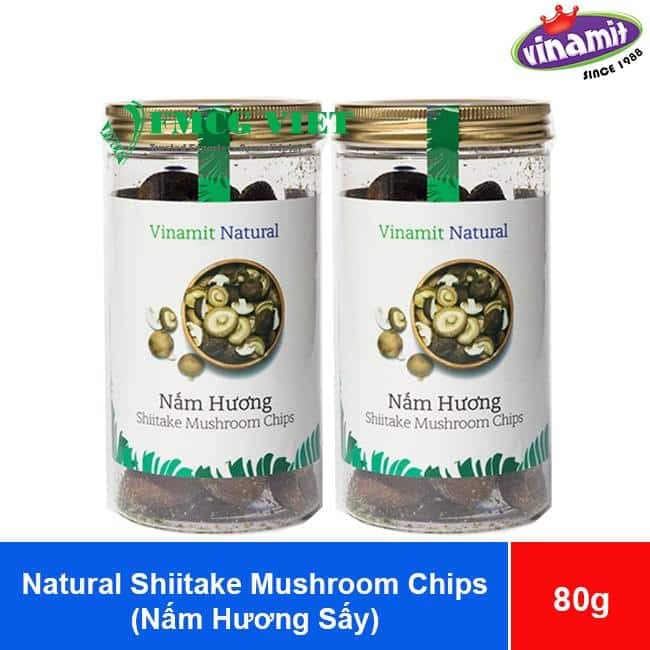 Vinamit Natural Shiitake Mushroom Chips 80g x 30 Jars wholesale product