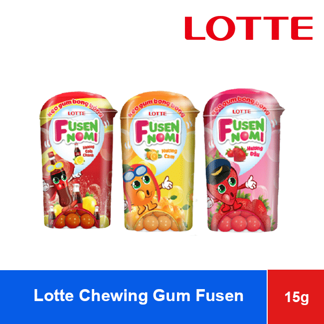 Lotte Chewing Gum Fusen NomI Assort Flavor 15g x 12 packs wholesale product
