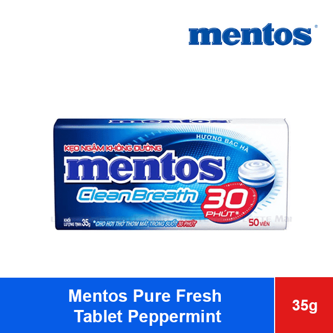 Mentos Pure Fresh Tablet Peppermint 35g x 6 Tins x 12 Boxes wholesale product