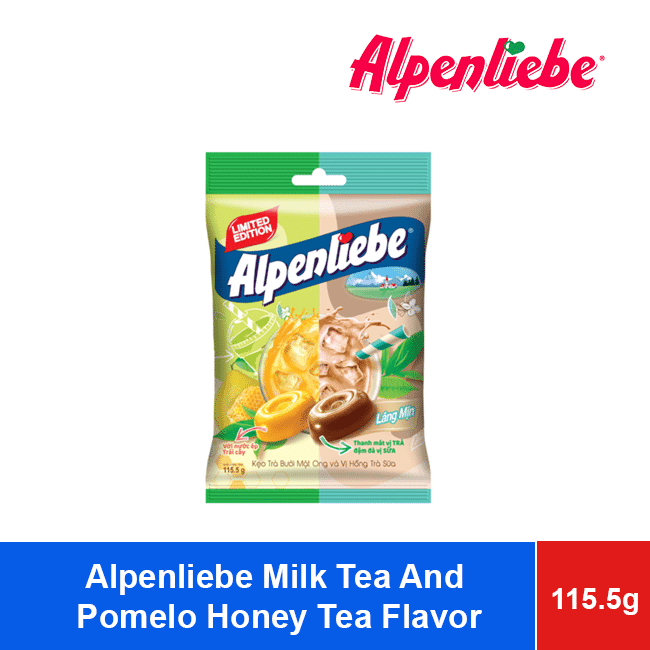 Alpenliebe Milk Tea And Pomelo Honey Tea Flavor Candy 115.5g x 45 Bags – Limited Edition wholesale product