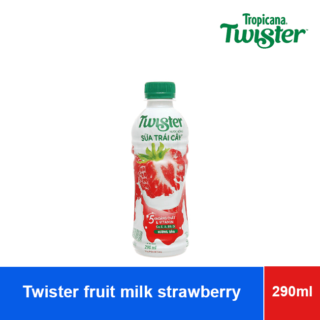 Twister Fruity Milk Strawberry 290ml x 24 Bottles wholesale product