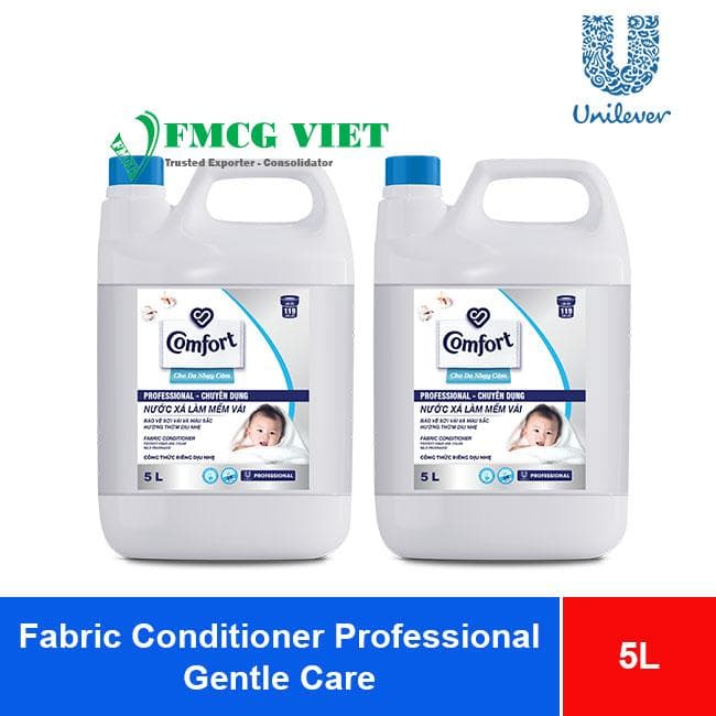 Comfort Fabric Conditioner Professional Gentle Care 5L x 2 Bottles wholesale product