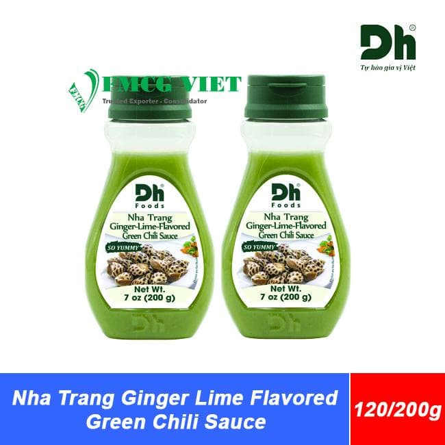 Nha Trang Ginger Lime Flavored Green Chili Sauce 120g, 200g x 24 Bottles wholesale product