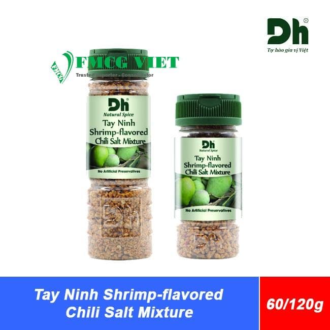 DH Food Tay Ninh Shrimp-flavored Chili Salt Mixture 60g, 120g wholesale product