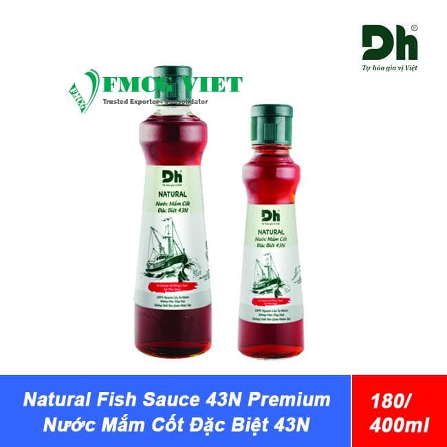 DH Food Natural Fish Sauce 43N Premium (Nước Mắm Cốt 43N Đặc Biệt) 180ml, 400ml wholesale product