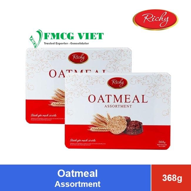 Richy Oatmeal Assortment 368g x 12 Tin Boxes wholesale product