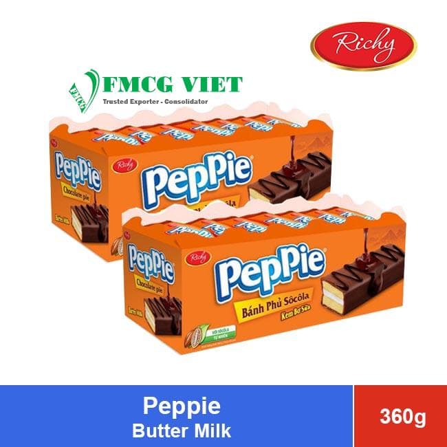 Peppie White Chocolate Pie Butter Milk 360g x 12 Trays wholesale product