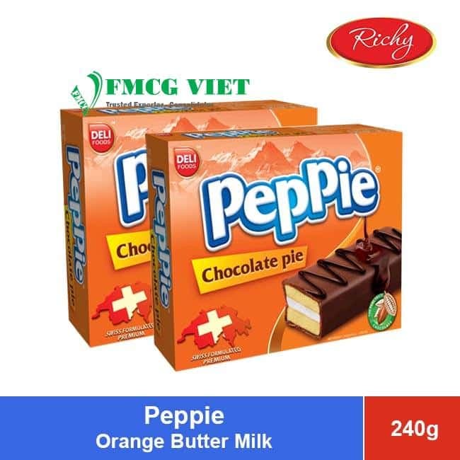 Peppie White Chocolate Pie Orange Butter Milk 240g x 14 Bags wholesale product