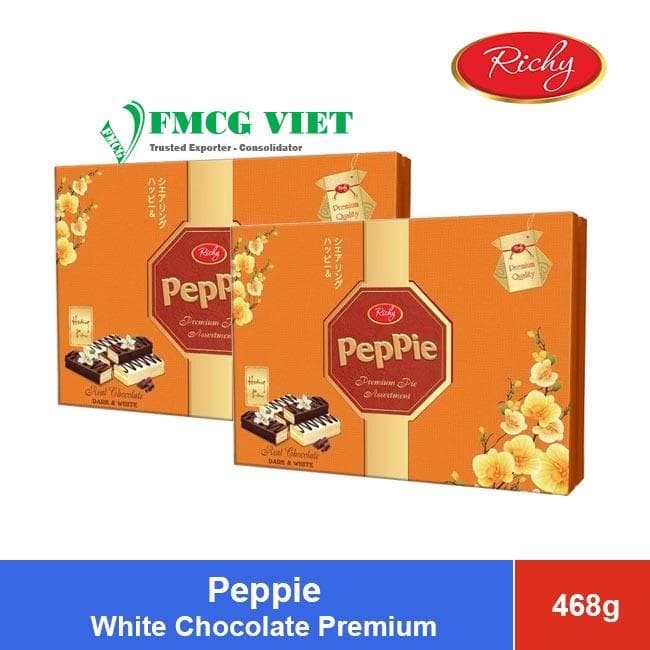 Peppie White Premium Chocolate Pie Yellow 468g x10 Boxes wholesale product